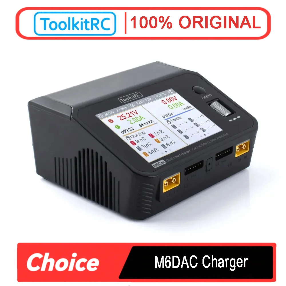 ToolkitRC M6DAC Dual Channel 7 - огляд і ціна Toolkitrc M6Dac Smart Charger