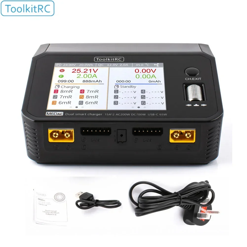 ToolkitRC M6DAC Dual Channel 7 - огляд і ціна Toolkitrc M6Dac Smart Charger