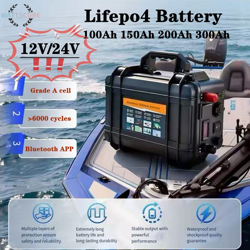 Battery 12V 24V 100Ah 150AH 20 - огляд і ціна Lifepo4 12V 100Ah Bms Bluetooth