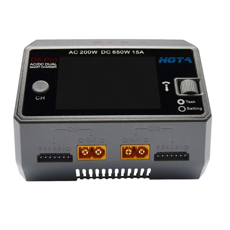 HOTA D6 Pro 650W Dual Channel  - огляд і ціна Hota D6 Pro Dual Lipo Charger